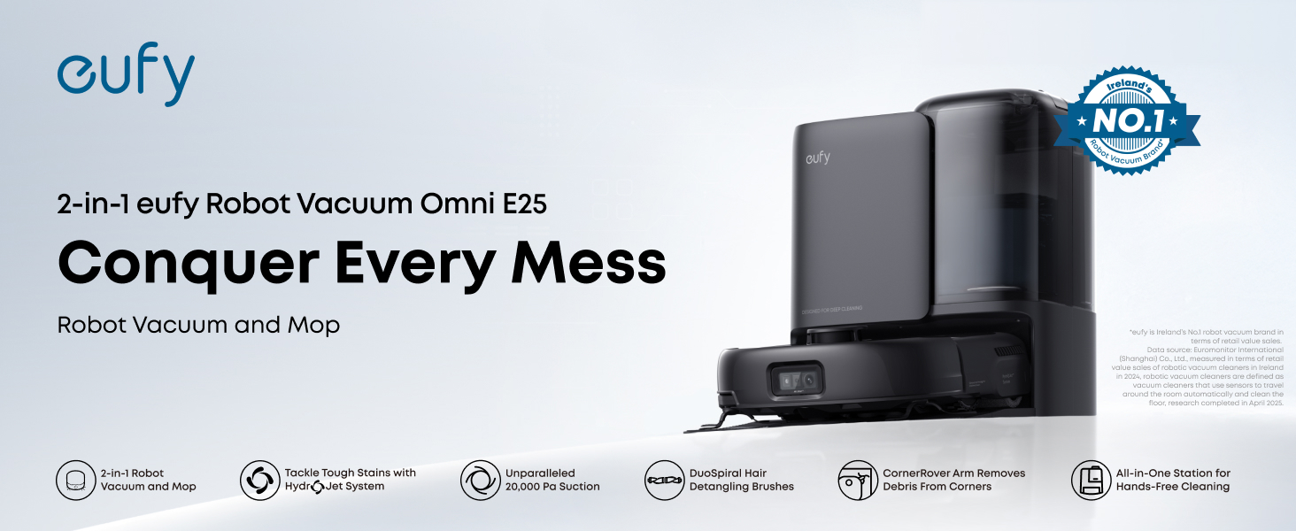 Eufy Eufy Omni E25 Robot Vacuum Cleaner with Self-Empty Station